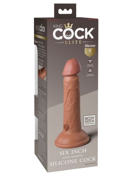 6 Inch 2Density Silicone Cock - 3
